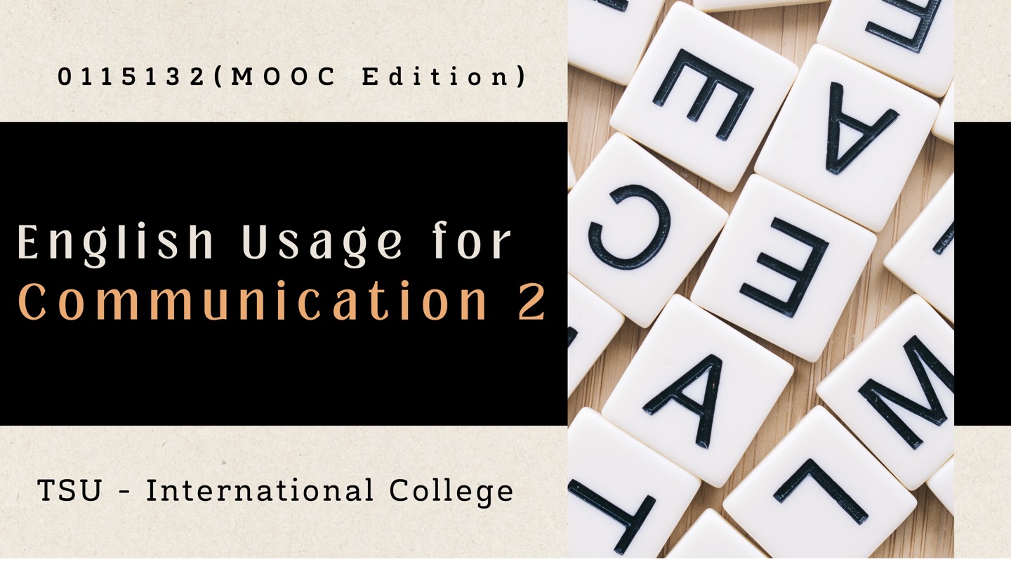 English Usage for Communication 2 TSU0115132